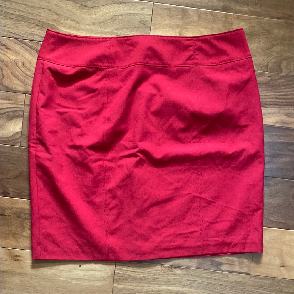 Worthington Red Mini Pencil Skirt Casual